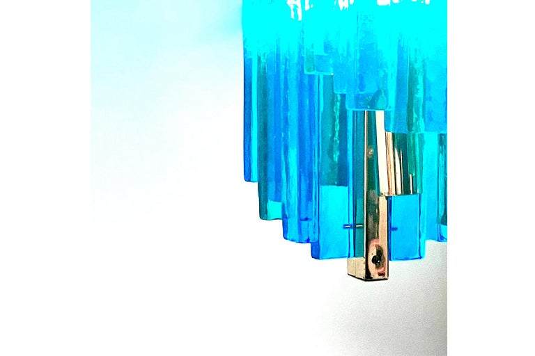 Mid-Century Modern Svend Aage Holm Sørensen, Swedish Blue Glass Pendant Light, 1960s For Sale
