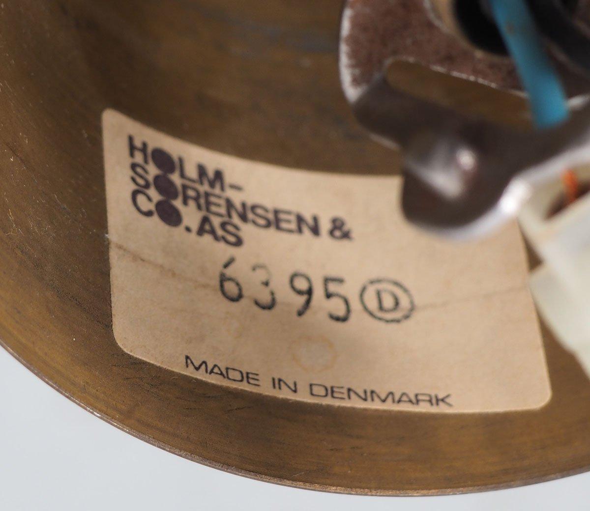 Svend Aage Holm Sørensen Brass Hanging Lamp 1960s For Sale 5