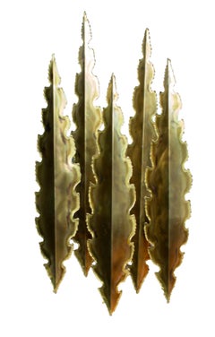 Svend Aage Holm Sørensen Brass Wall Lamp, Denmark, Mid-20th Century