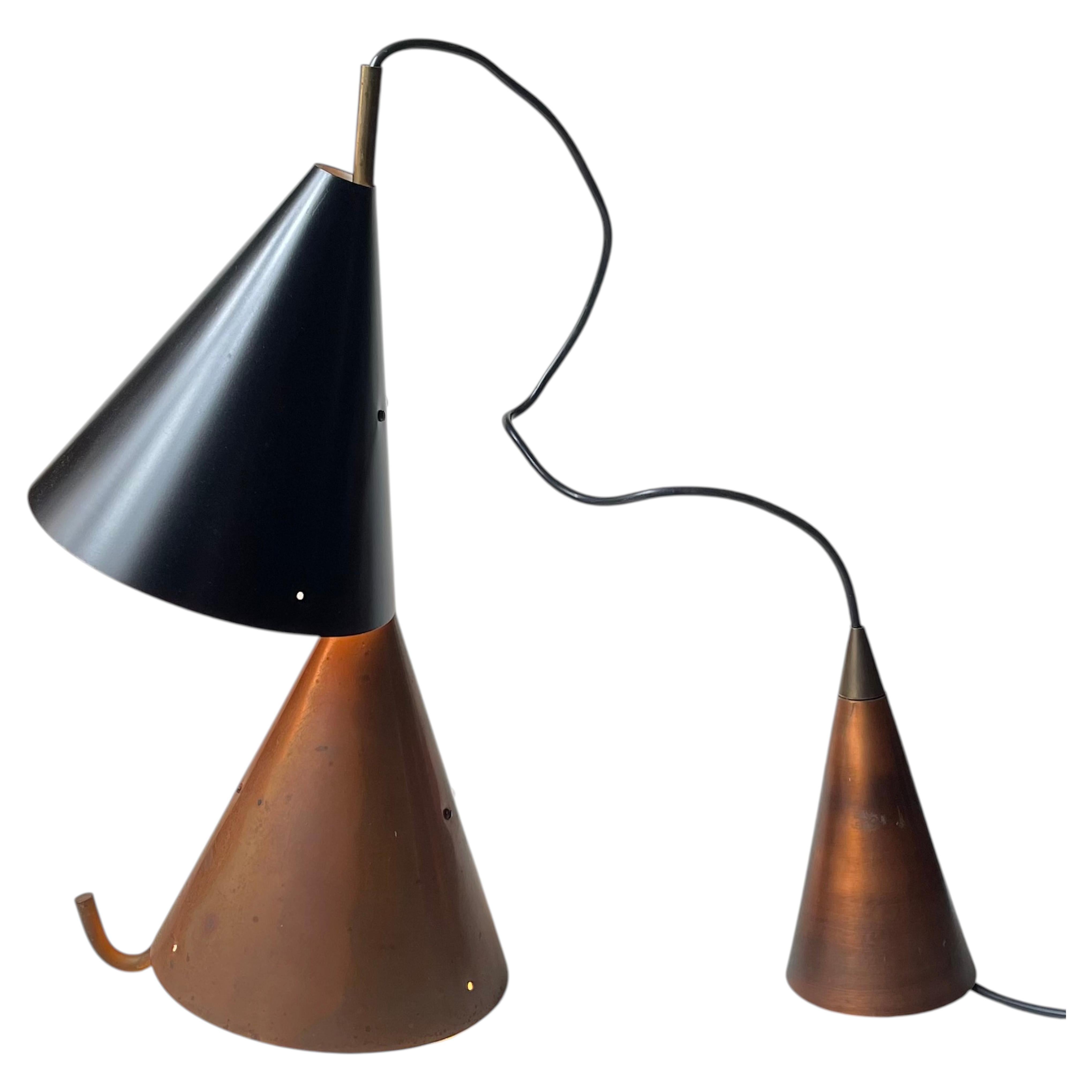 Svend Aage Holm-Sørensen Double Pendant Lamp for Lyfa, 1950s