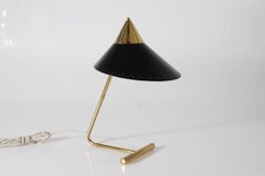 Svend Aage Holm Sørensen Flexible Desk Lamp of Brass, Denmark 1950s