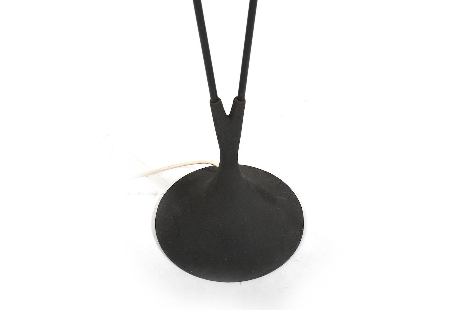 Svend Aage Holm Sørensen Floor Lamp 1950s. In Good Condition For Sale In Handewitt, DE