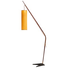 Vintage Svend Aage Holm Sørensen Floor Lamp Fishing Pole by Holm Sørensen & Co