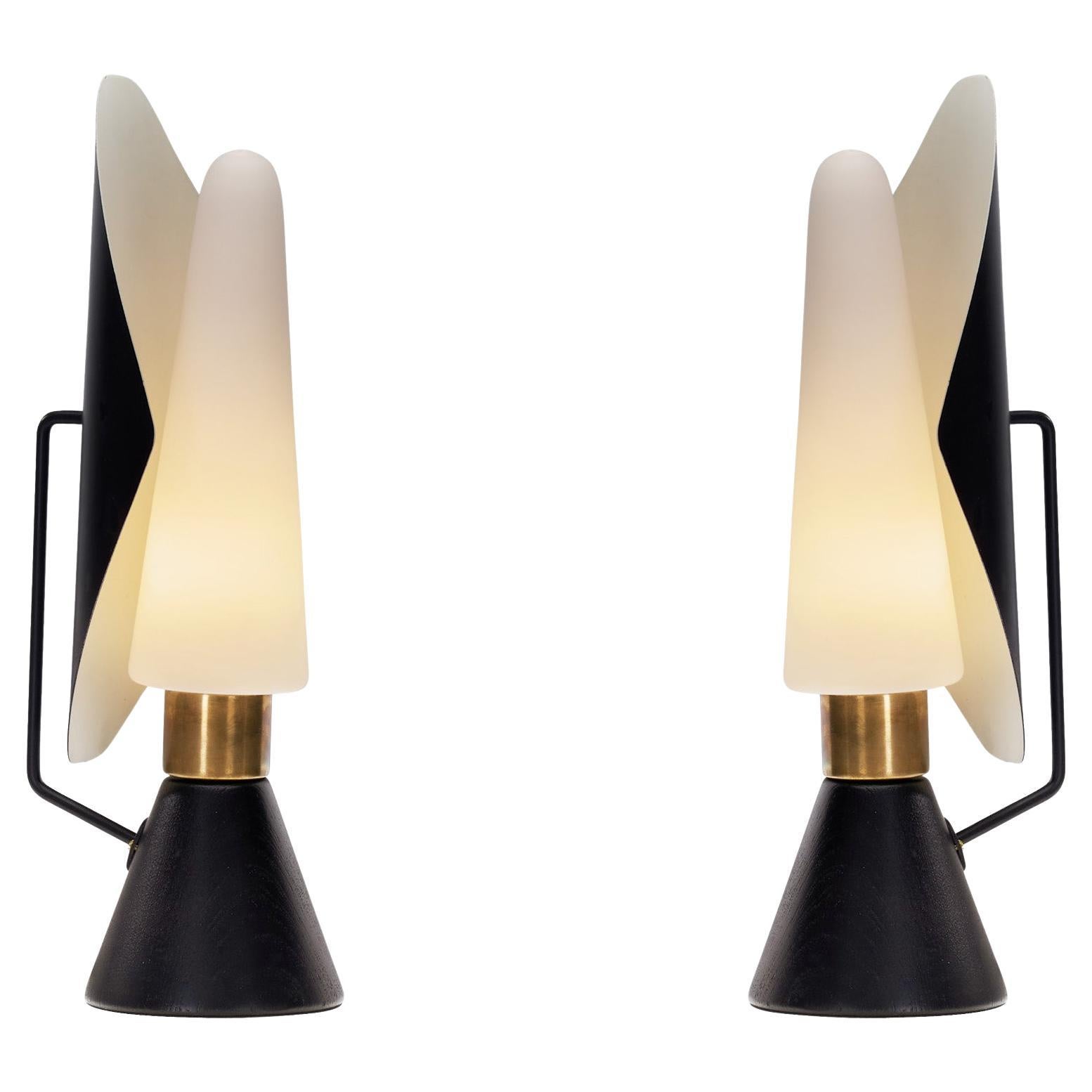 Lampes de table modèle "E1296" de Svend Aage Holm Sørensen, Suède, années 1950