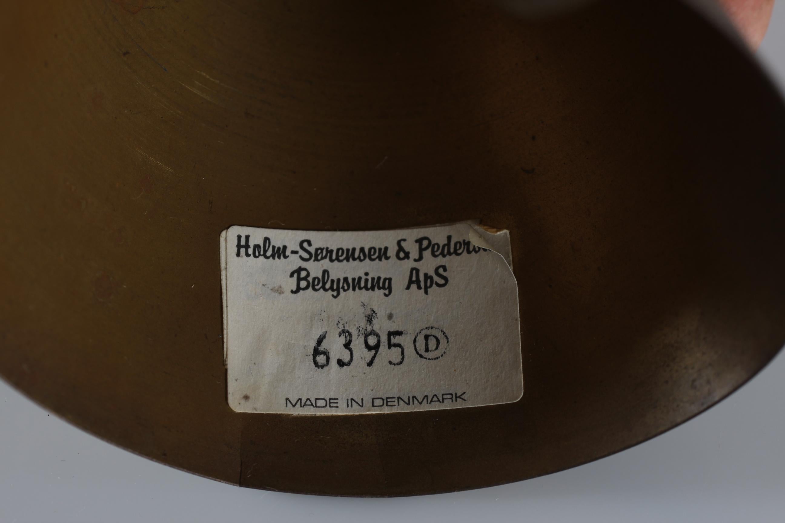 Svend Aage Holm Sørensen Onion Brutalist Pendant of Brass Denmark 1960s 1