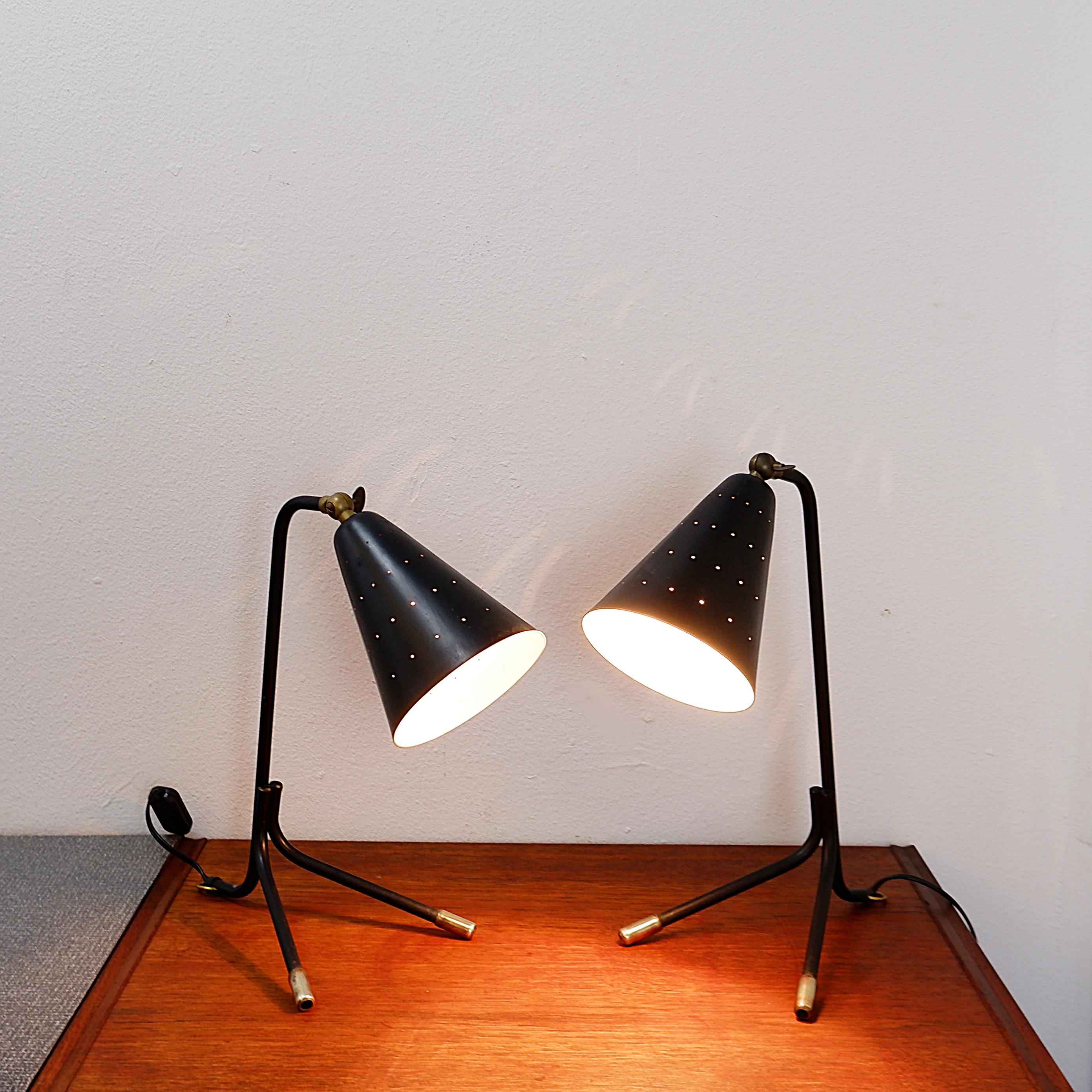 Svend Aage Holm Sørensen pair of lamps Holm Sørensen Edition - 1950s For Sale 11
