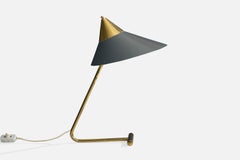 Svend Aage Holm Sørensen, Lámpara de mesa, Latón, Metal, Dinamarca, Años 50