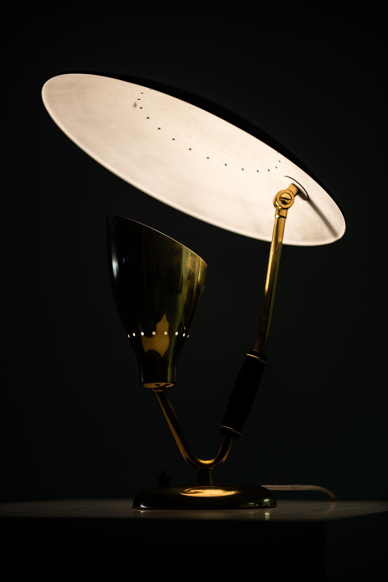 Brass Svend Aage Holm Sørensen Table Lamp by Holm Sørensen & Co. in Denmark For Sale