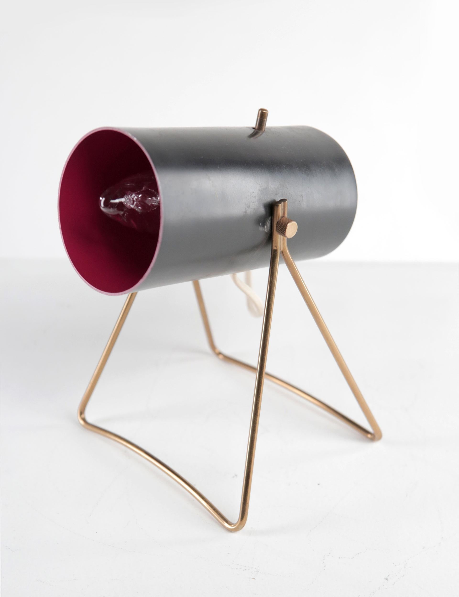 Metal Svend Aage Holm Sørensen Table Lamp 'E1189' for ASEA, Sweden, 1950s For Sale