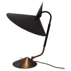 Lampe de table Svend Aage Holm Sørensen avec tige réglable en laiton, années 1950.