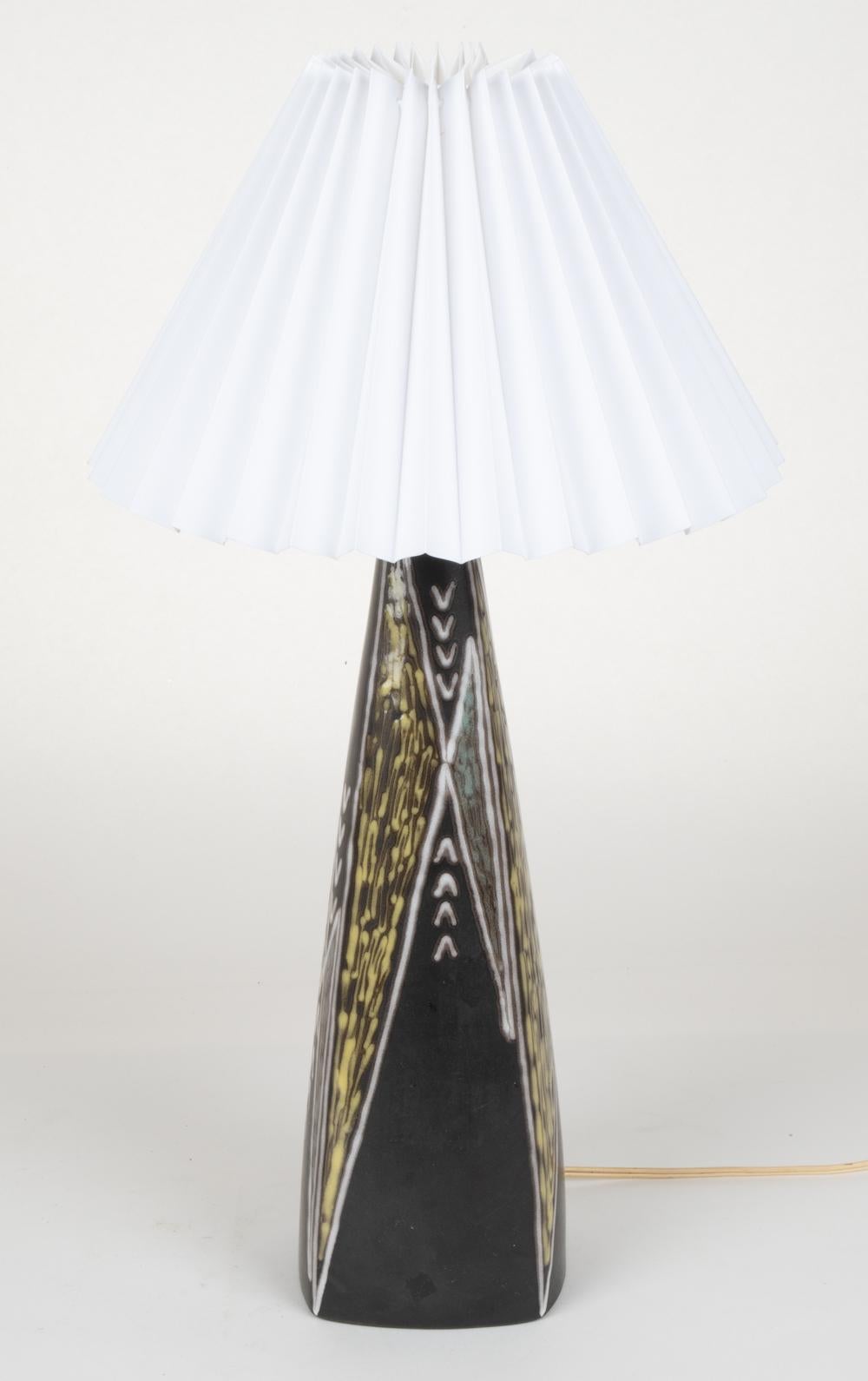 Mid-Century Modern Svend Aage Jensen & Holm Sorensen for Soholm Ceramic Table Lamp