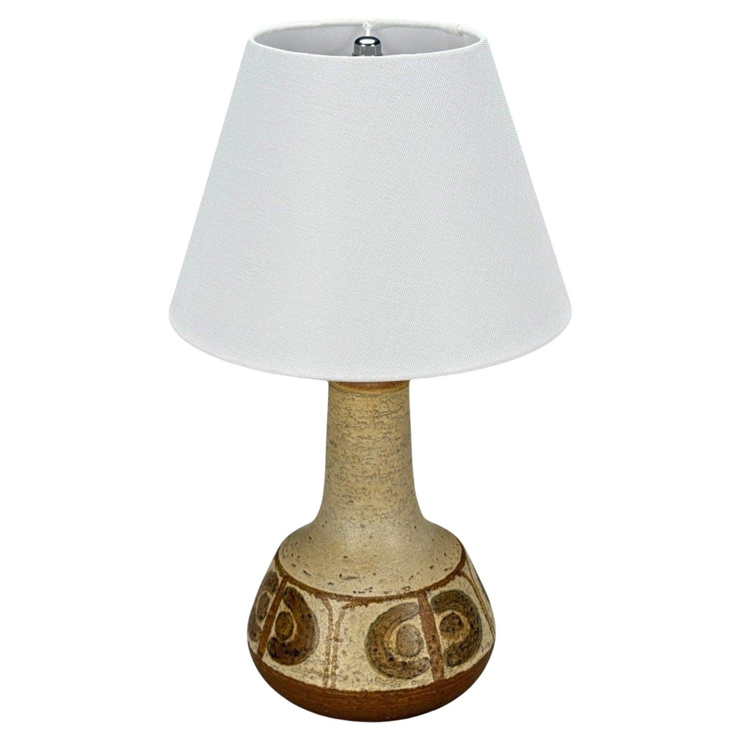 Svend Aage Jensen, Søholm, Beige Ceramic, Table Lamp, Denmark, 1970s