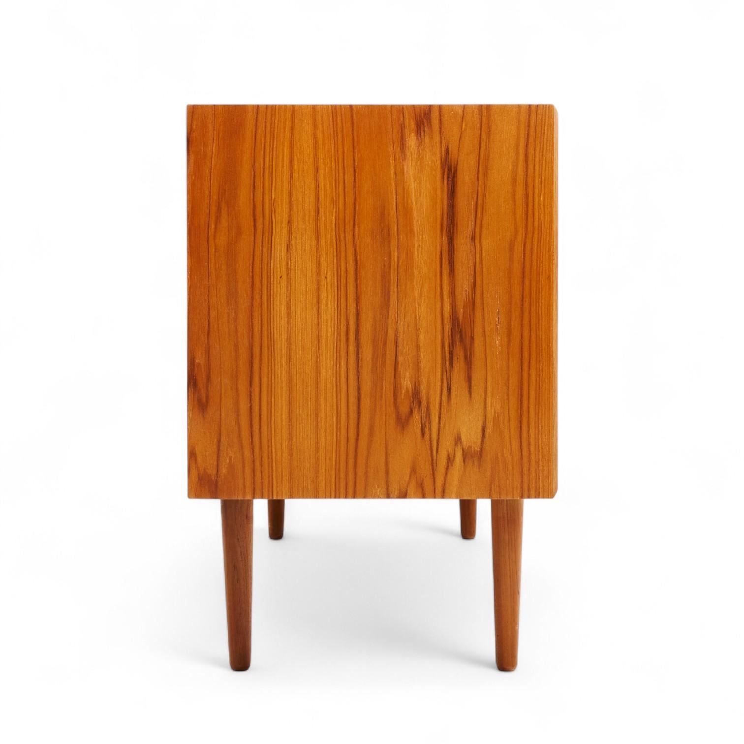 Late 20th Century Svend Aage Larsen for Faarup Møbelfabrik Danish Tambour Door Credenza For Sale