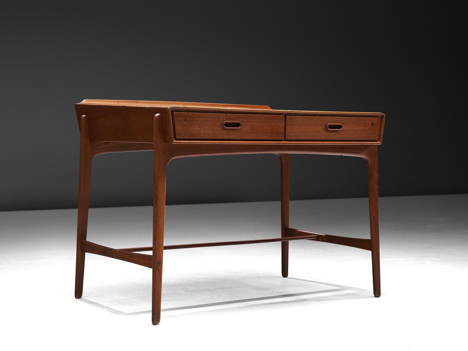 Scandinavian Modern Svend Aage Madsen Desk in Teak, 1950s