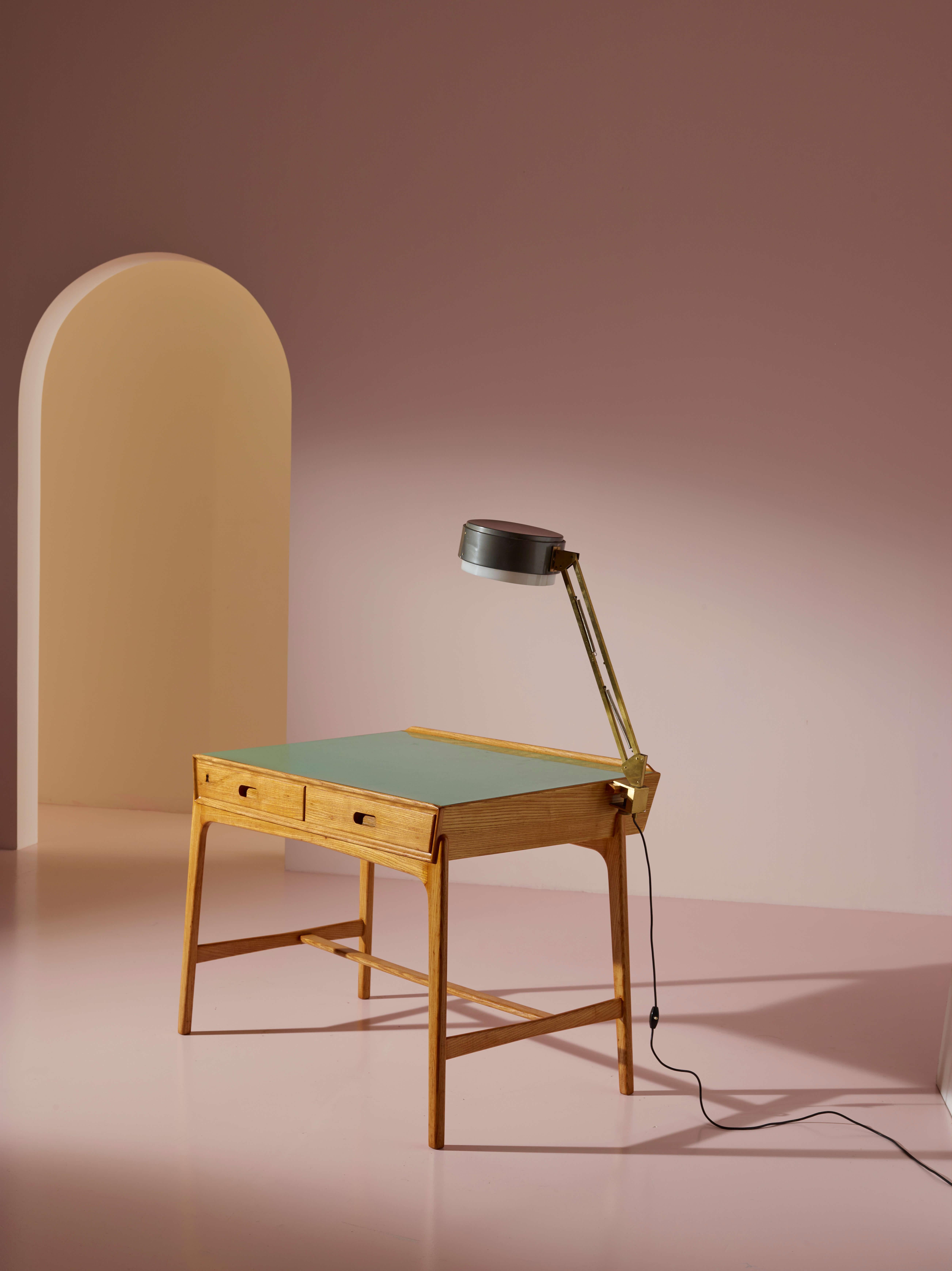 Svend Aage Madsen desk with drawers produced by Sigurd Hansen, Denmark, 1958 For Sale 5