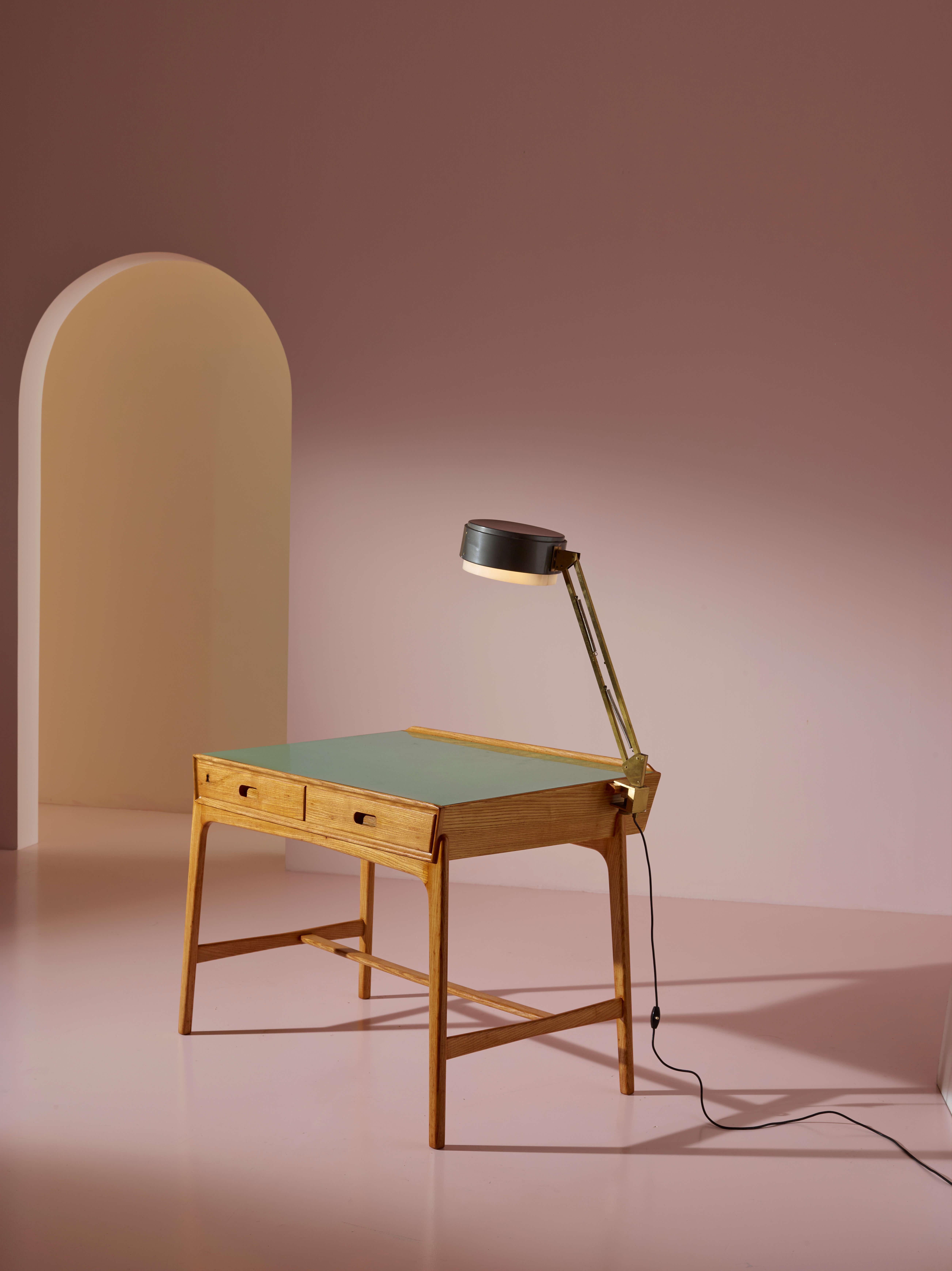 Svend Aage Madsen desk with drawers produced by Sigurd Hansen, Denmark, 1958 For Sale 6