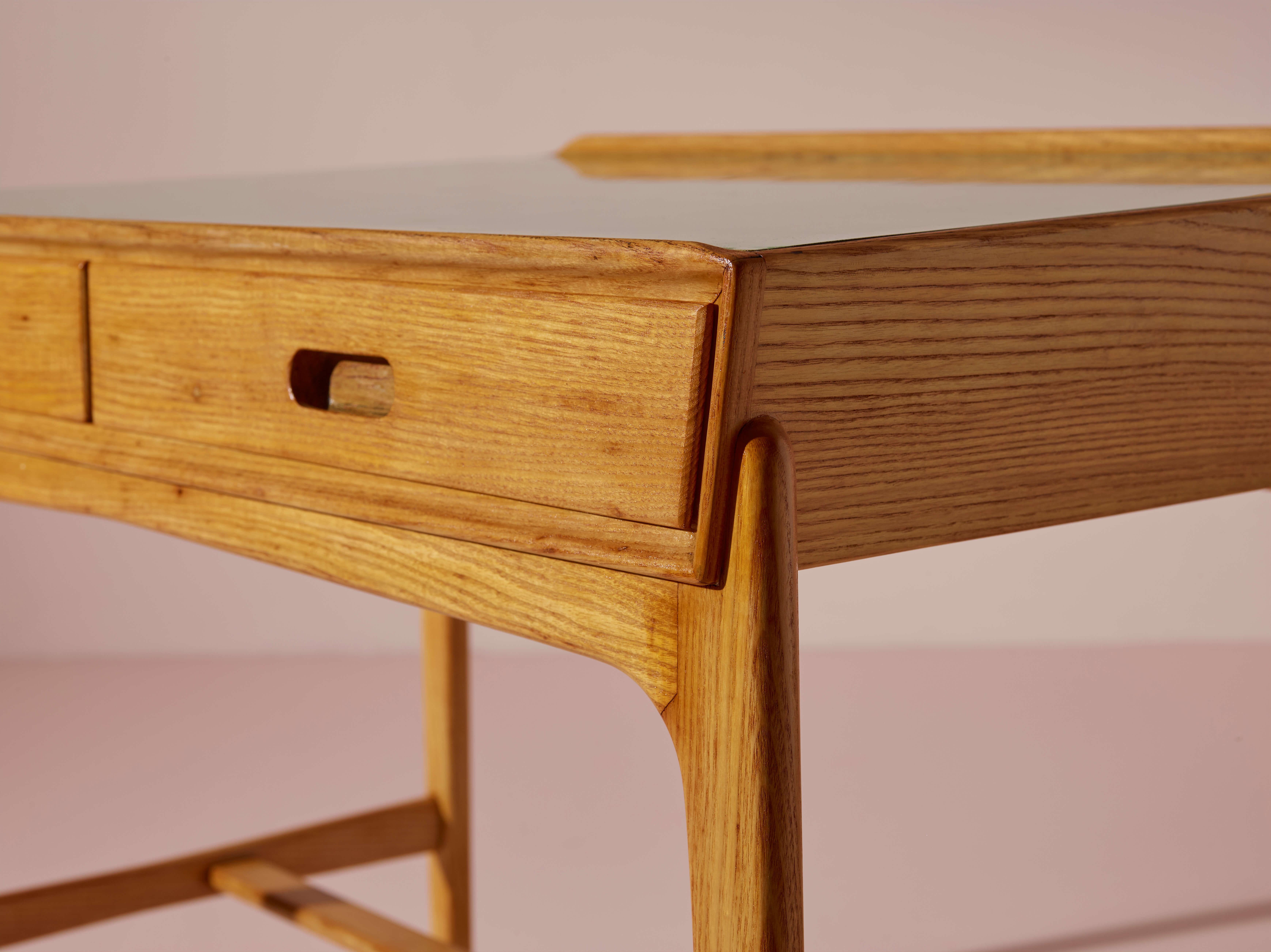 Scandinavian Modern Svend Aage Madsen desk with drawers produced by Sigurd Hansen, Denmark, 1958 For Sale