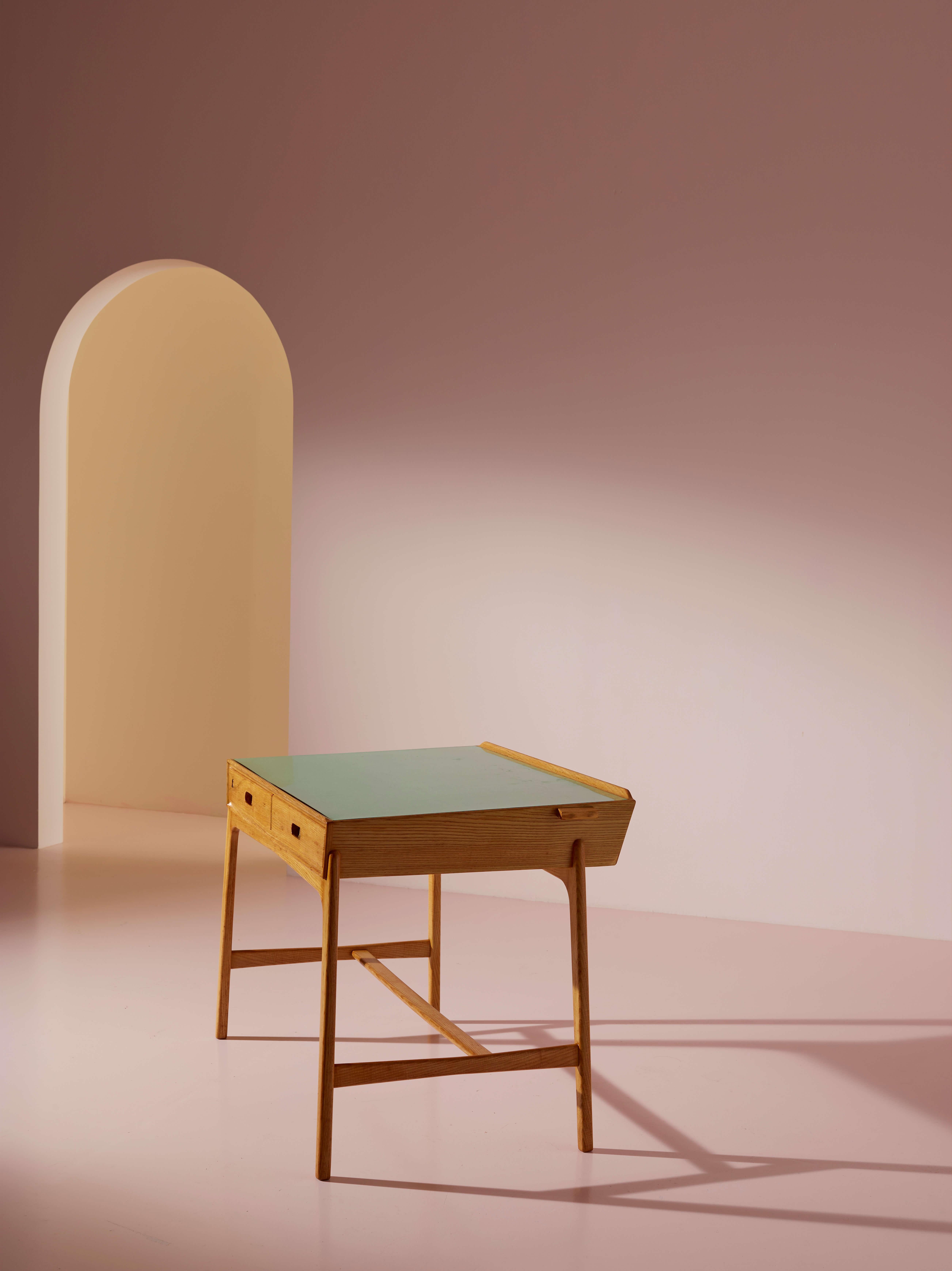 Svend Aage Madsen desk with drawers produced by Sigurd Hansen, Denmark, 1958 For Sale 2