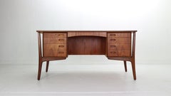 Svend Aage Madsen Executive Teak Desk for HP Hansen, 1960s, Denmark
