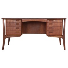 Svend Aage Madsen Executive Teak Desk for HP Hansen, 1960s, Denmark