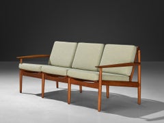 Svend Åge Eriksen for Glostrup Møbelfabrik Three-Seat Sofa in Teak
