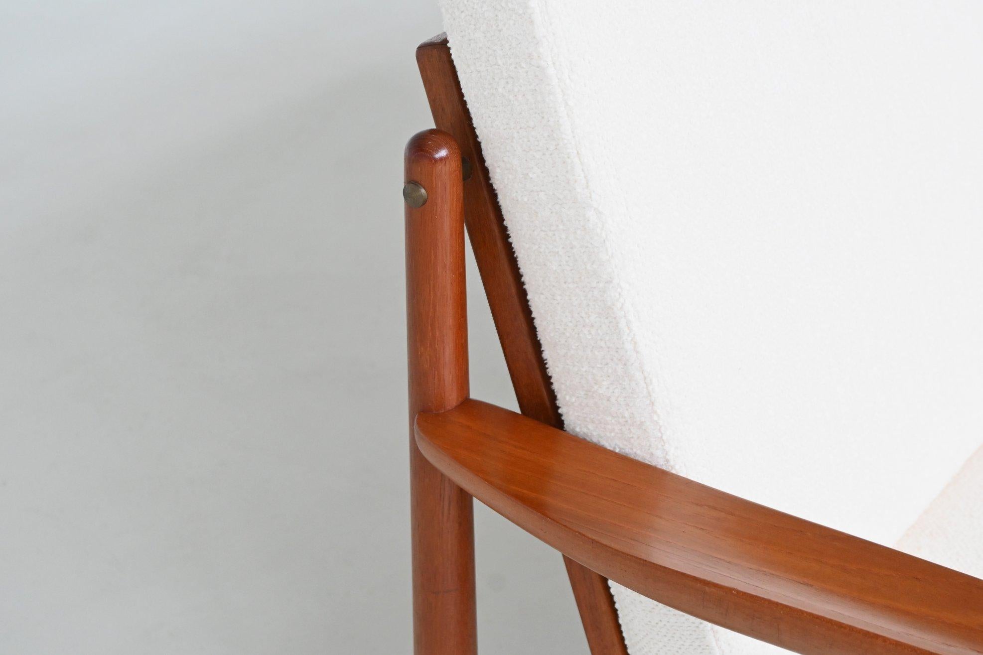 Divano a tre posti in teak Svend Age Eriksen Glostrup Danimarca 1960 in vendita 5