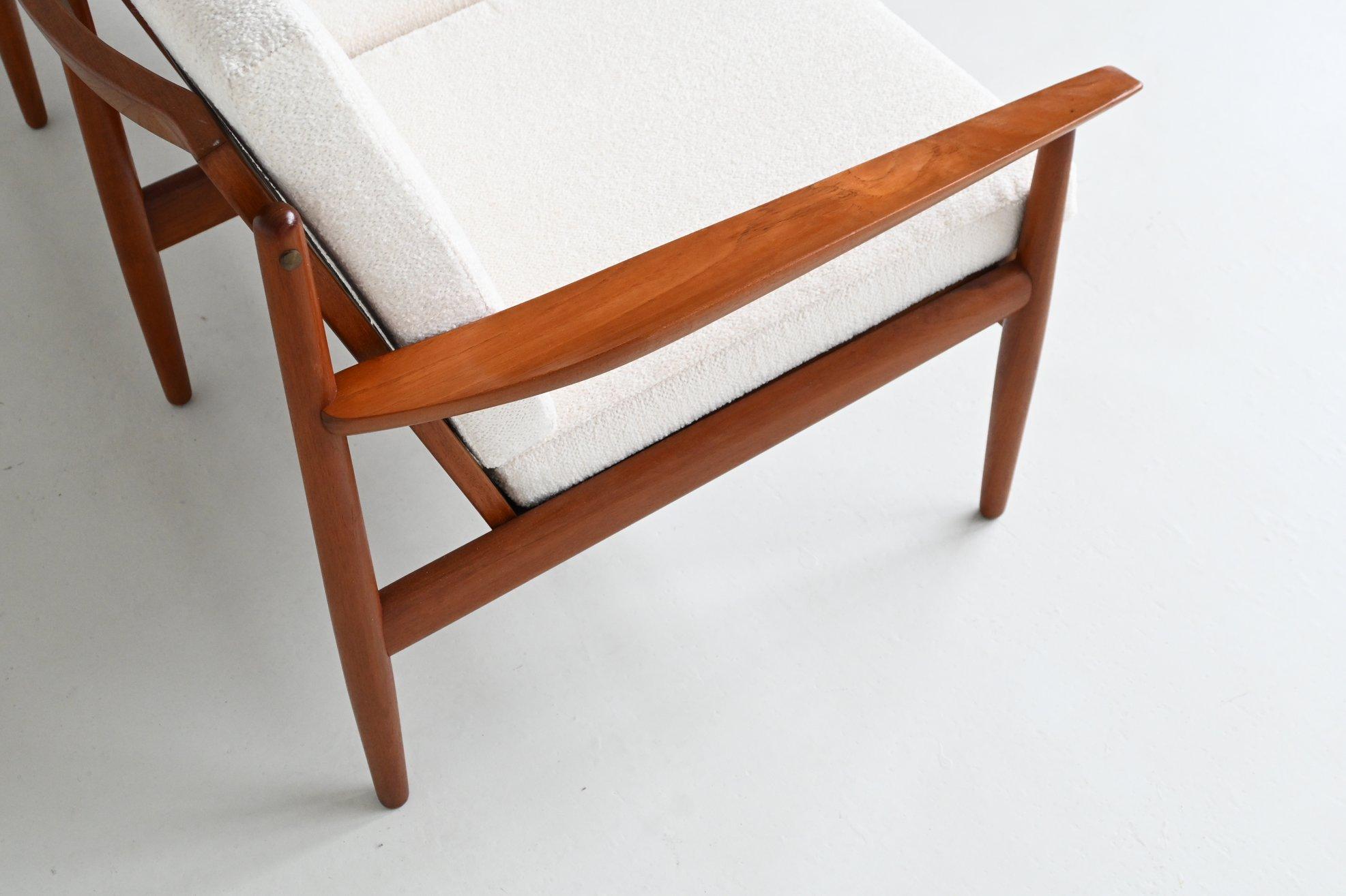 Divano a tre posti in teak Svend Age Eriksen Glostrup Danimarca 1960 in vendita 6