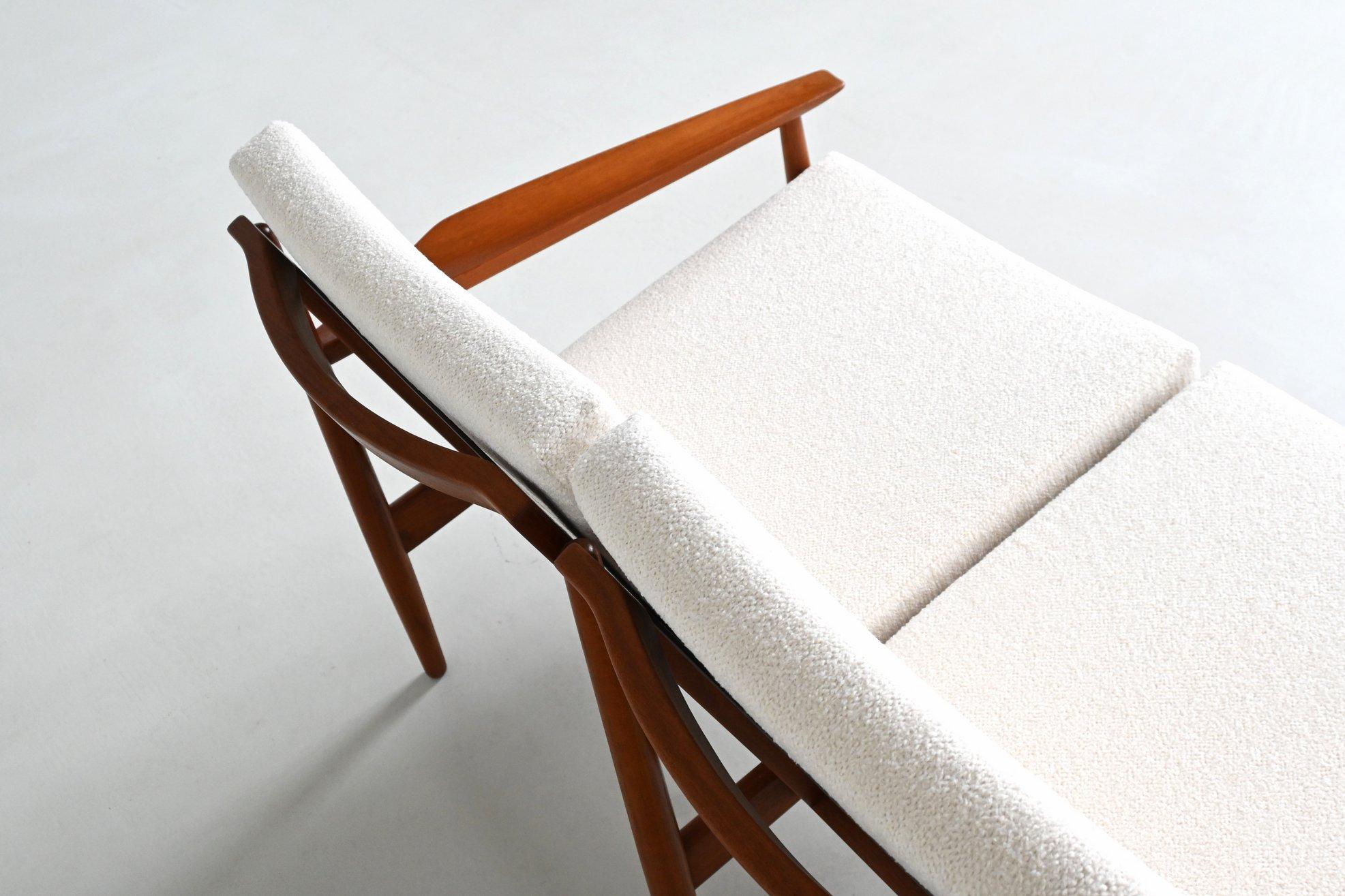 Divano a tre posti in teak Svend Age Eriksen Glostrup Danimarca 1960 in vendita 1