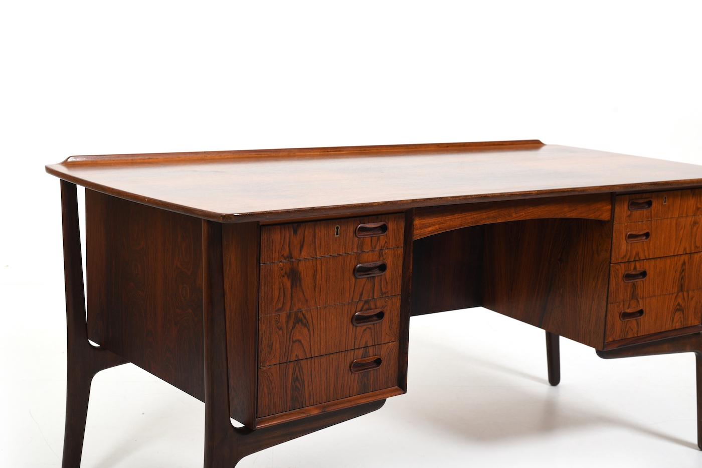 Svend Åge Madsen 1960s Danish Freestanding Desk In Good Condition For Sale In Handewitt, DE