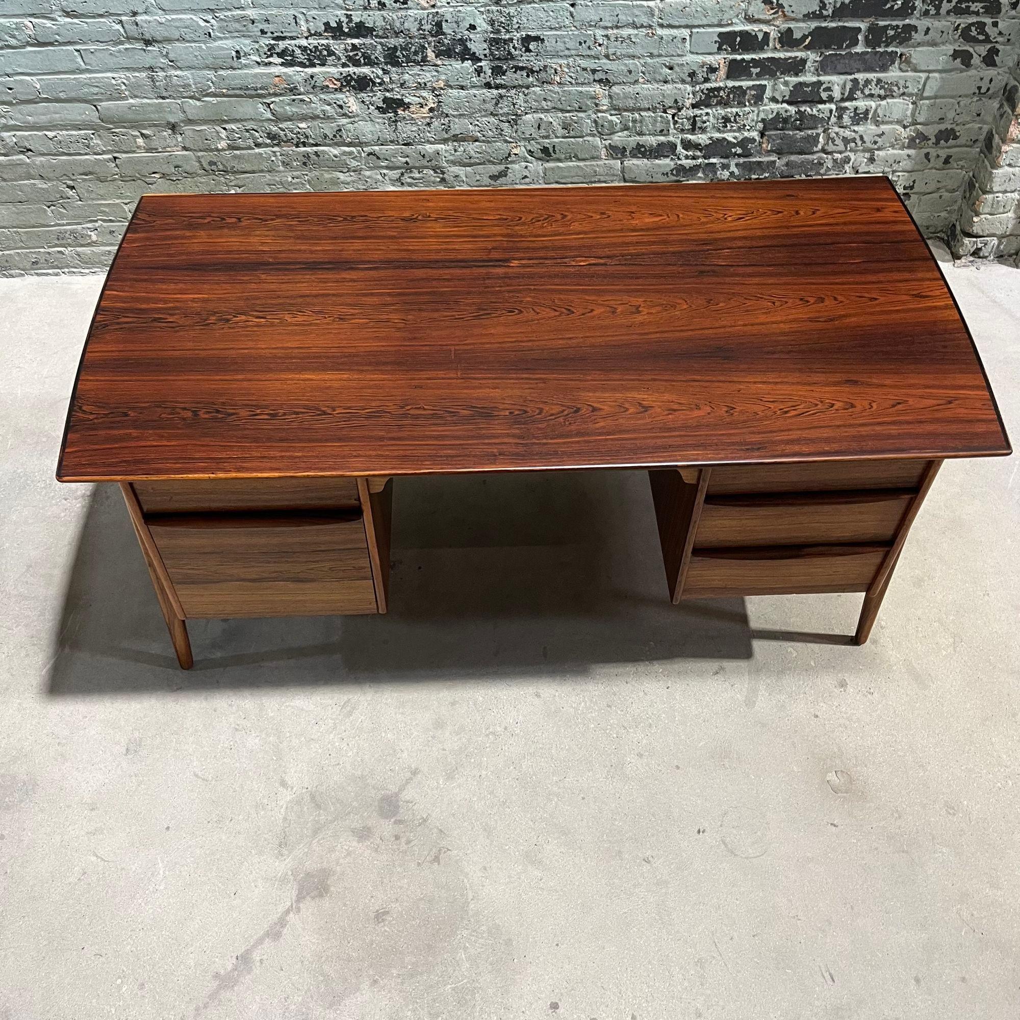 Danish Svend Age Madsen Rosewood Desk for Sigurd Hansen 1960