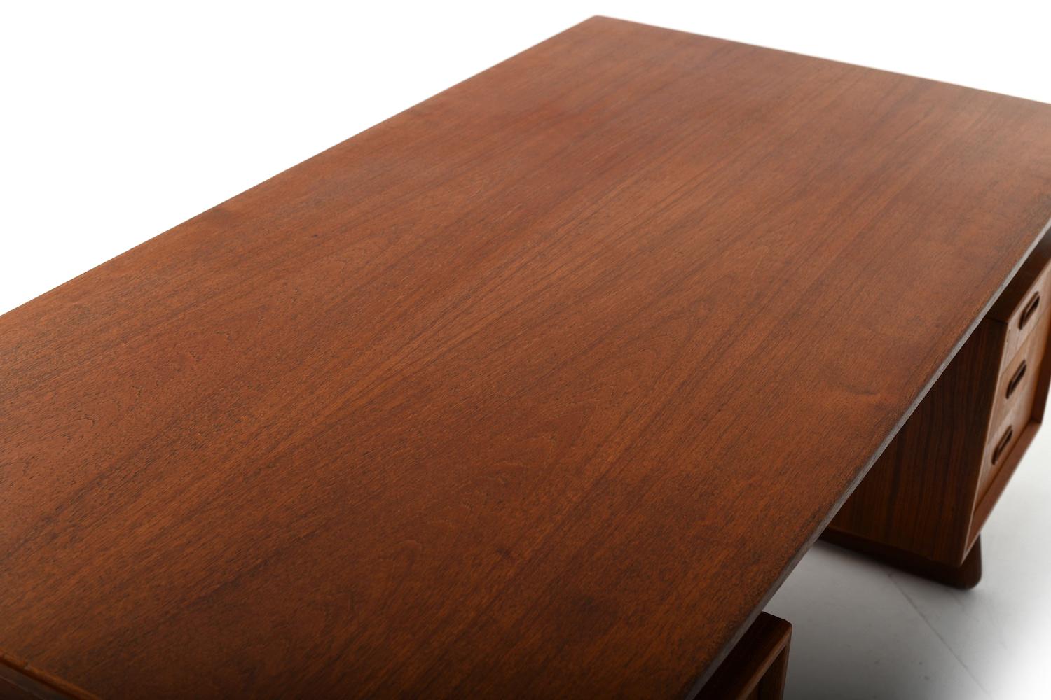 Svend Åge Madsen Sled Legs Teak Desk 1960s For Sale 6