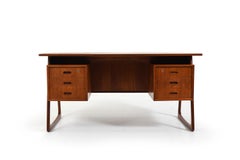 Svend Åge Madsen Sled Legs Teak Desk 1960s