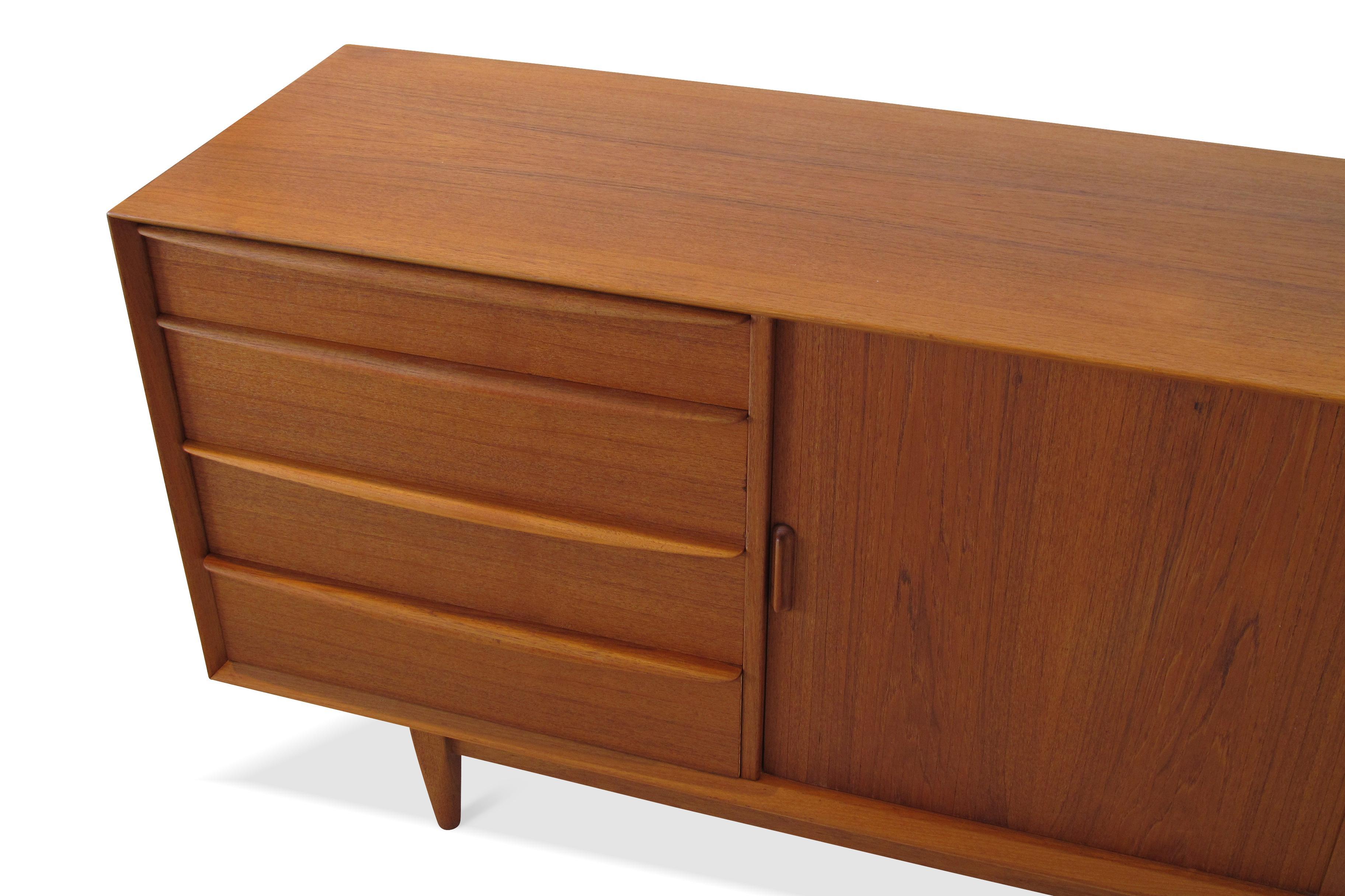 Mid-20th Century Svend Åge Madsen Teak 13-Drawer Dresser Cabinet