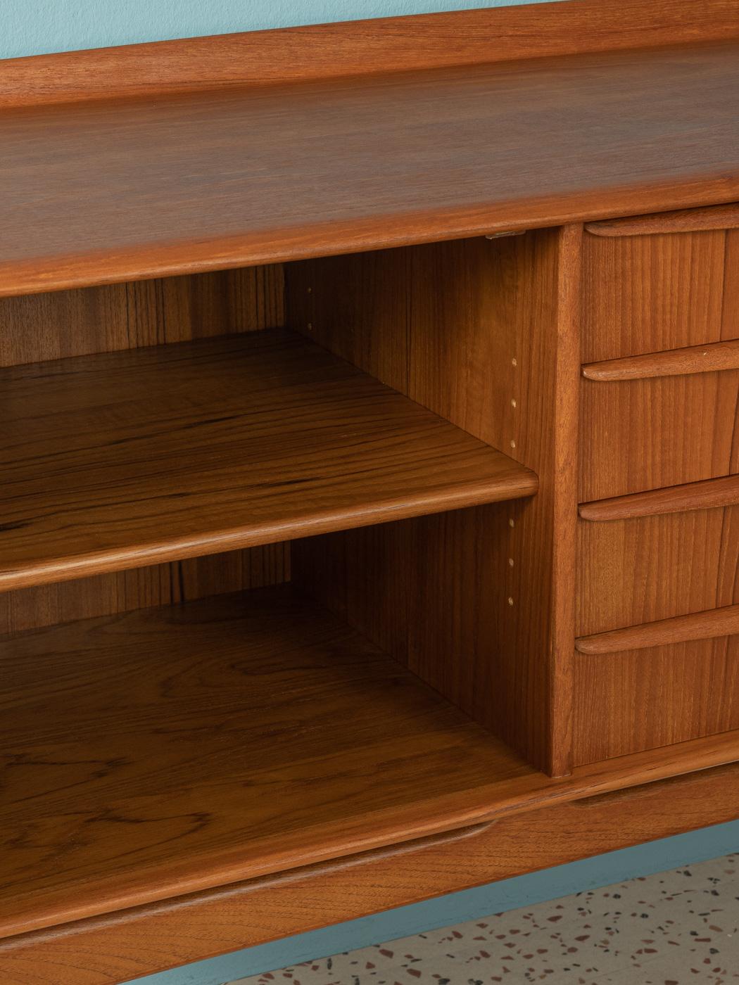 Wood Svend Åge Madsen Teak Veneer Sideboard, 1960s Denmark, Knudsen & Søn