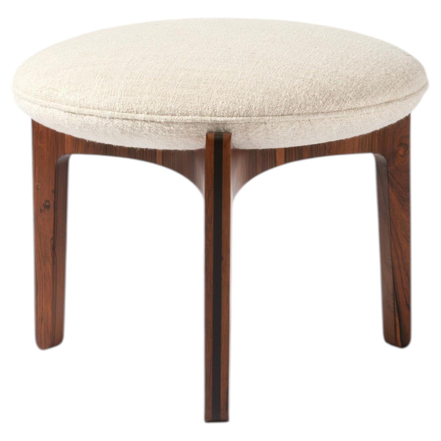 Svend Ellekaer 1950s Rosewood & Fabric Ottoman