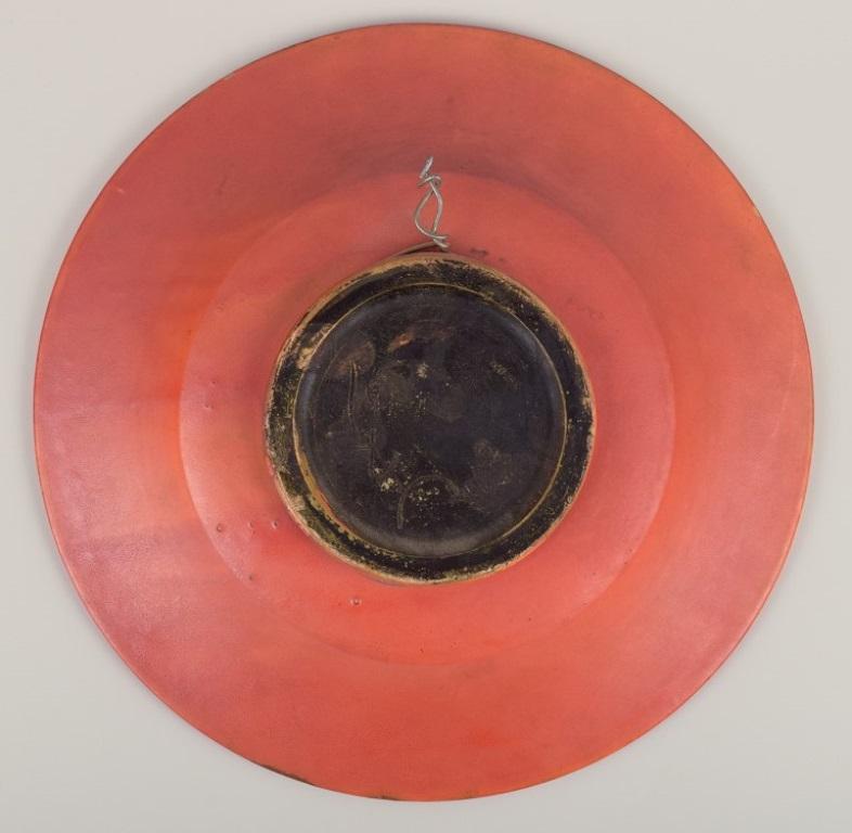 Svend Hammershøi (1873-1948) for Kähler. Large round low bowl. Approx. 1930s In Excellent Condition For Sale In Copenhagen, DK