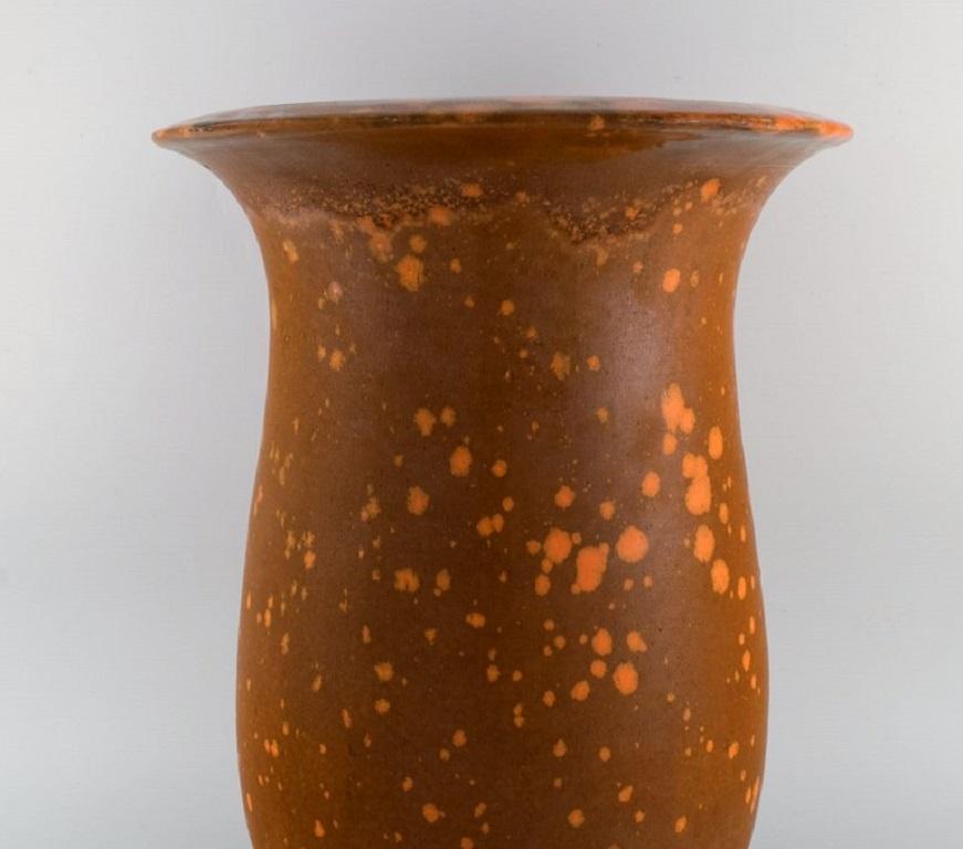 Danish Svend Hammershøi, Kähler, Very Large Floor Vase in Glazed Ceramics