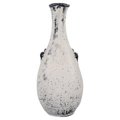 Svend Hammershøi for Kähler. Ceramic vase with a narrow neck. Ca 1930