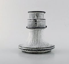 Svend Hammershøi for Kähler, Denmark, a Pair of Candleholders, 1930s-1940s