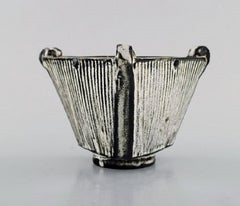 Svend Hammershøi for Kähler, Denmark, Angular Vase in Glazed Stoneware