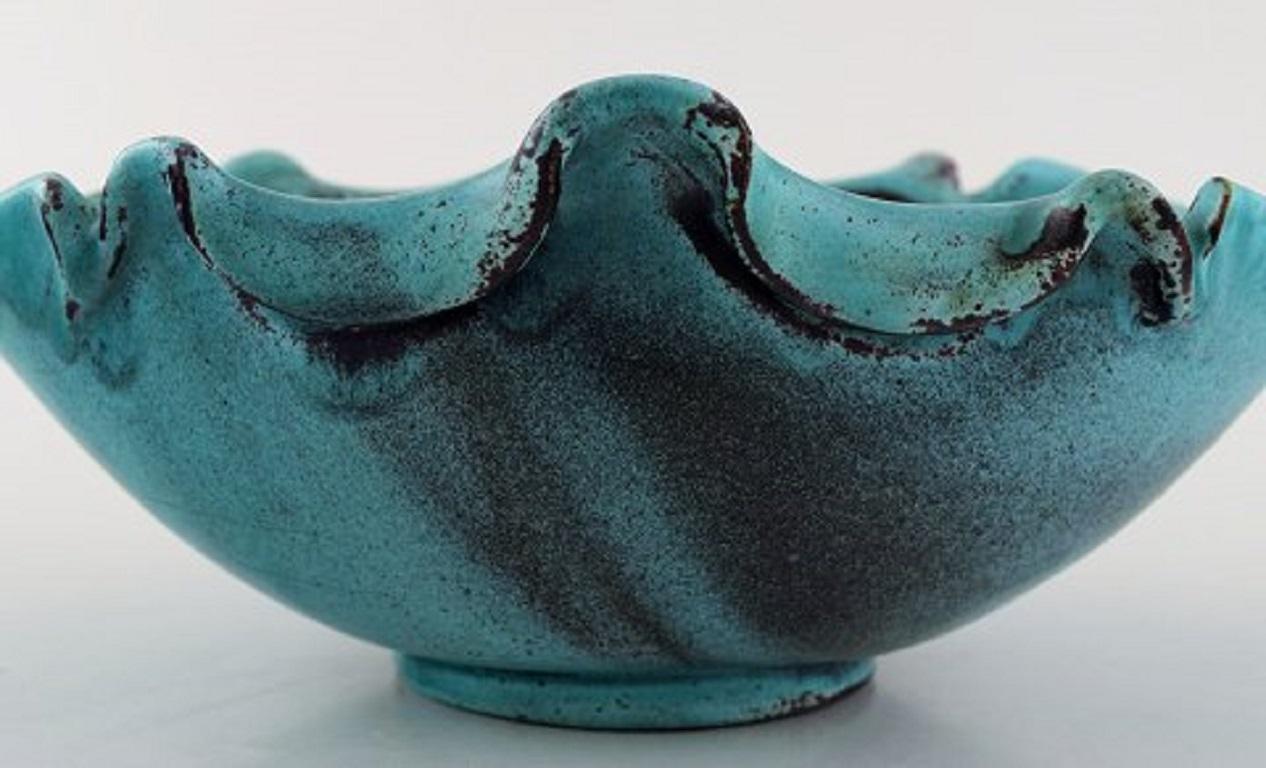 Danish Svend Hammershøi for Kähler, Denmark, Bowl in Glazed Stoneware, 1930s-1940s
