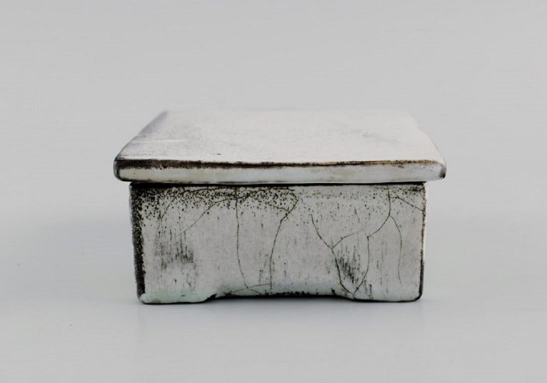 Danish Svend Hammershøi for Kähler, Denmark, Box in Glazed Stoneware, 1930s/40s