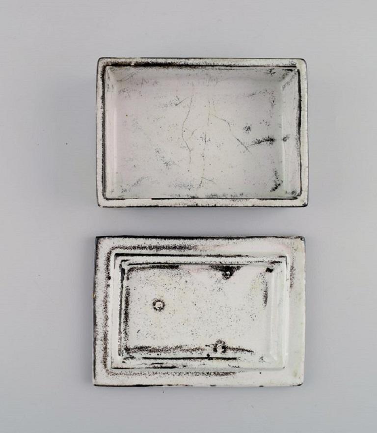 Svend Hammershøi for Kähler, Denmark, Box in Glazed Stoneware, 1930s/40s 1