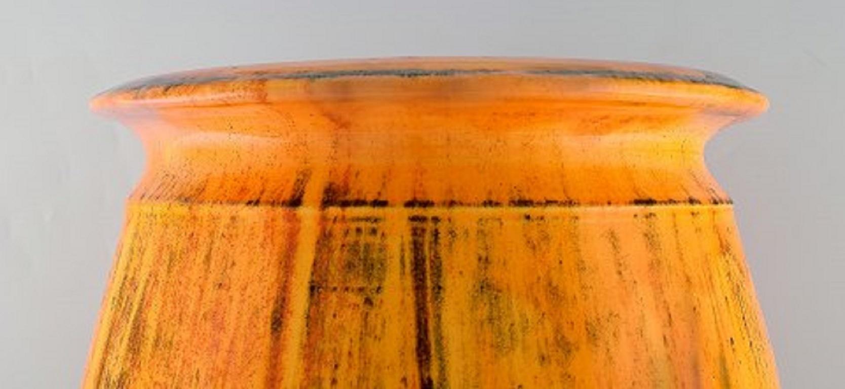 Svend Hammershøi for Kähler, Denmark, Colossal Vase in Glazed Stoneware 1