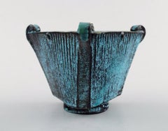 Svend Hammershøi for Kähler, Denmark, Glazed Stoneware Art Pottery Vase, 1930s