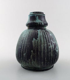 Svend Hammershøi for Kähler, Denmark, Glazed Stoneware Art Pottery Vase, 1930s