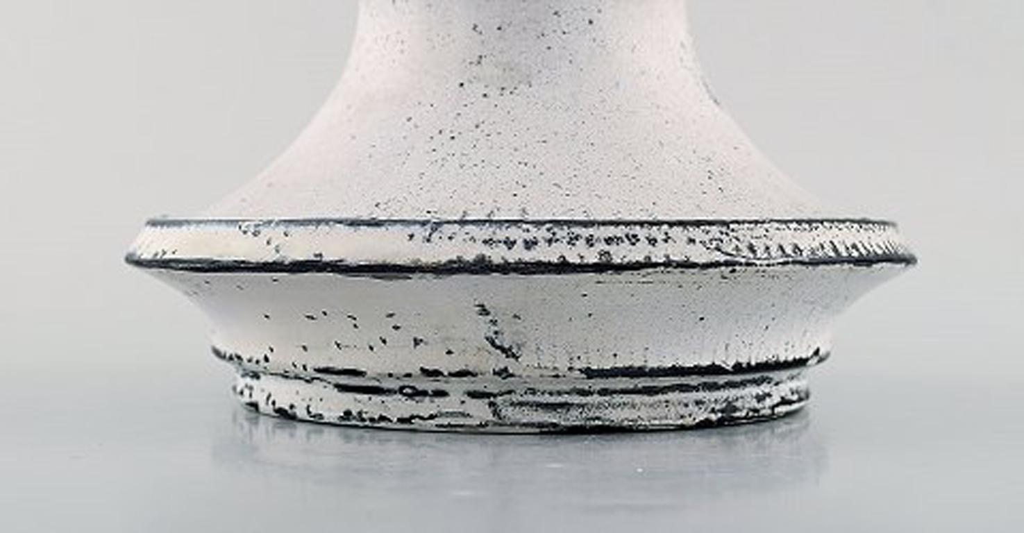 Danish Svend Hammershøi for Kähler, Denmark, Large Candleholder in Glazed Stoneware For Sale