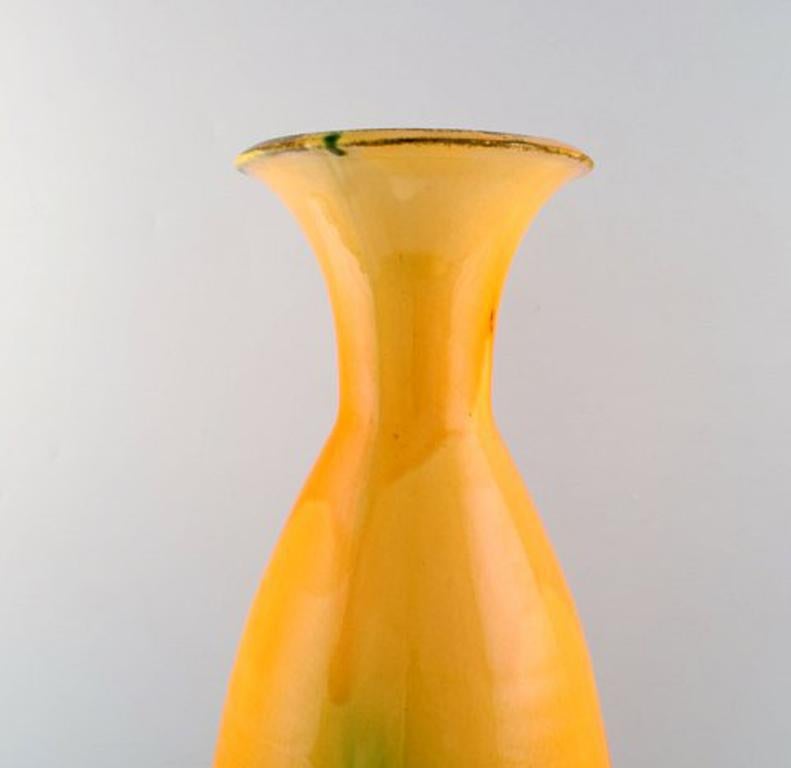 Danish  Svend Hammershøi for Kähler, Denmark, Large Glazed Stoneware Vase