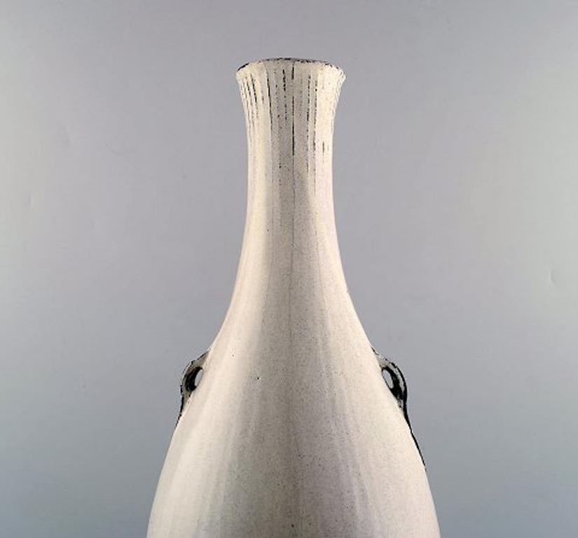 Svend Hammershøi for Kähler, Denmark, Large Glazed Stoneware Vase In Good Condition In Copenhagen, DK