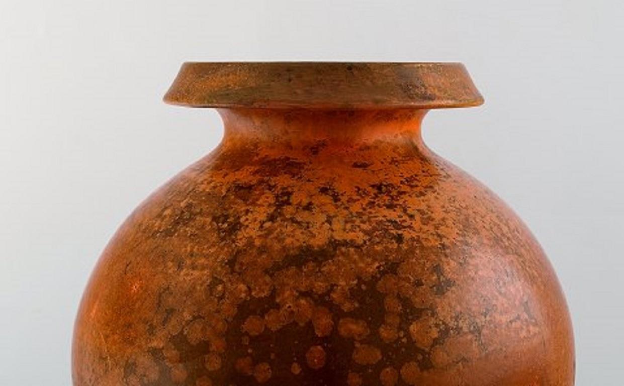 Danish Svend Hammershøi for Kähler, Denmark, Large Vase in Glazed Stoneware